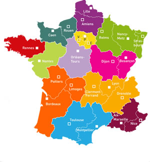 Carte des formations océaniques